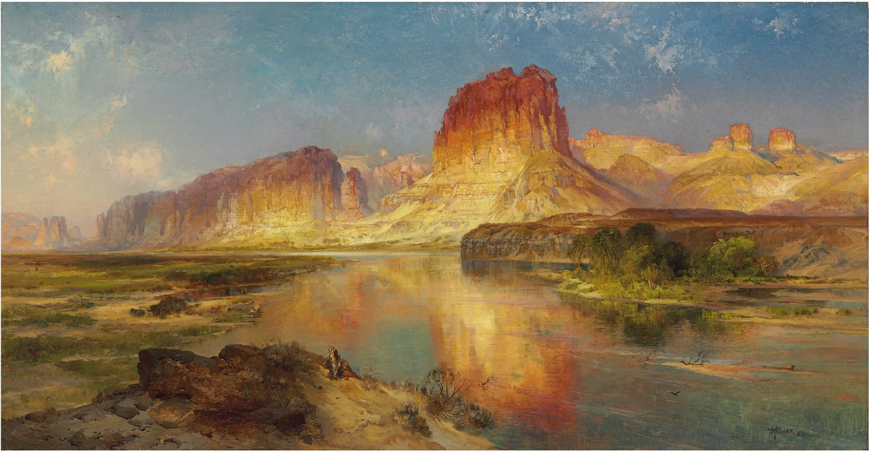 वायोमिंग की हरी नदी, 1878 द्वारा थॉमस मोरन