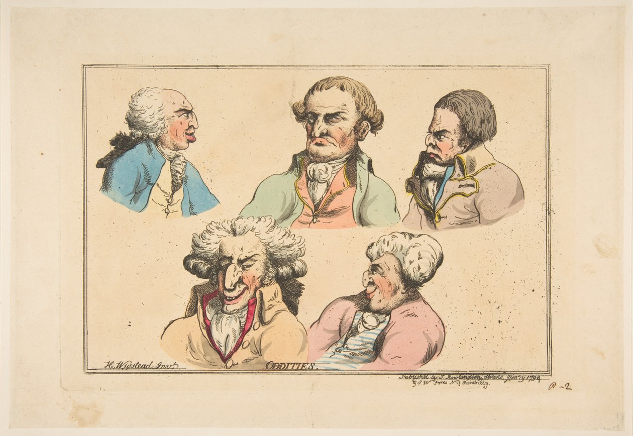 विचित्रता, जनवरी 1794। द्वारा थॉमस रोलैंड्सन