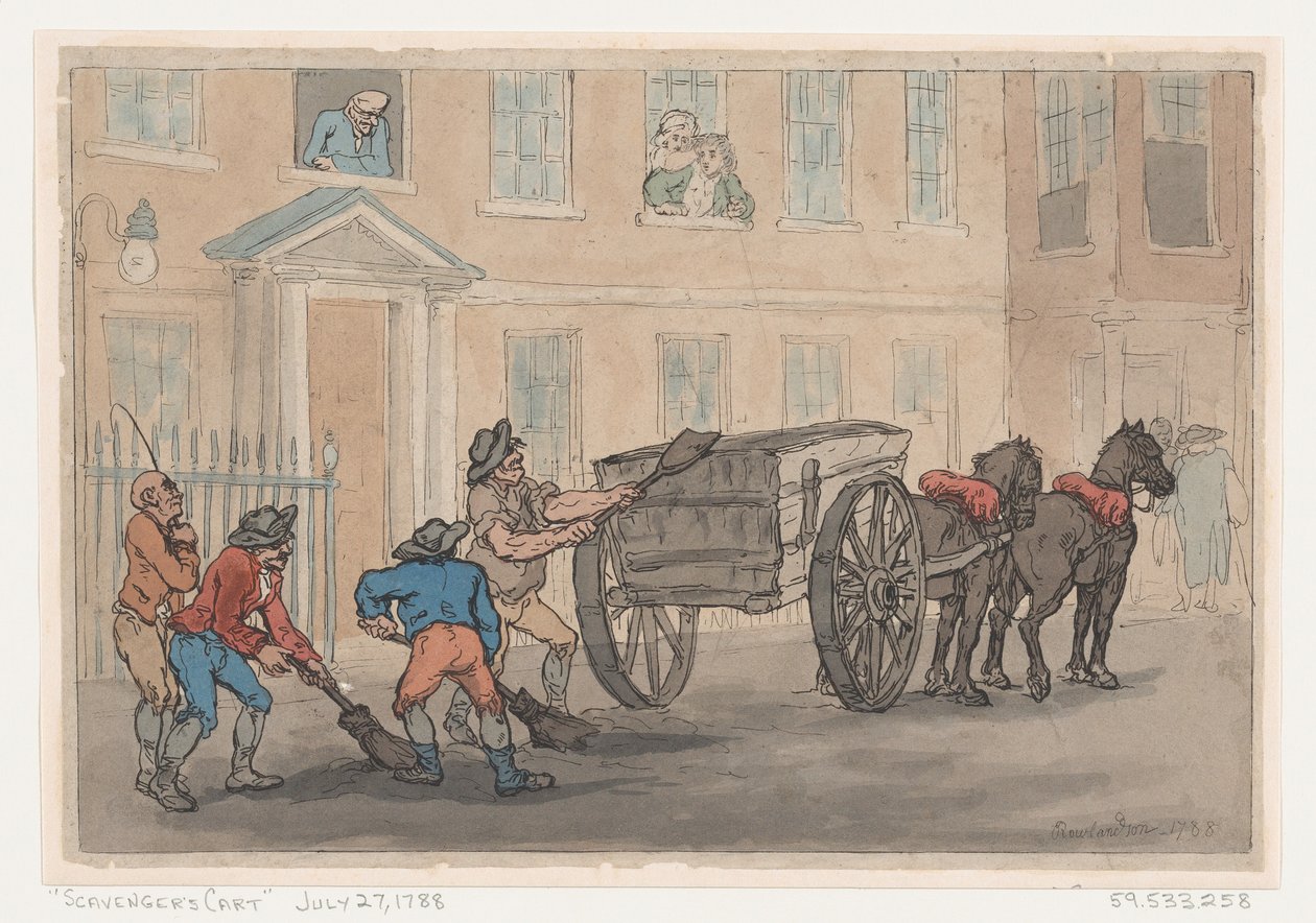 मेहतर की गाड़ी, 1788., 1788। द्वारा थॉमस रोलैंड्सन