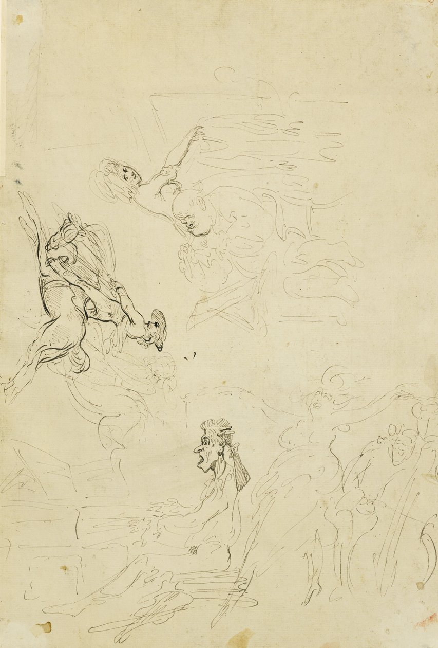 पोस्ट हाउस, c.1778-80 द्वारा थॉमस रोलैंड्सन
