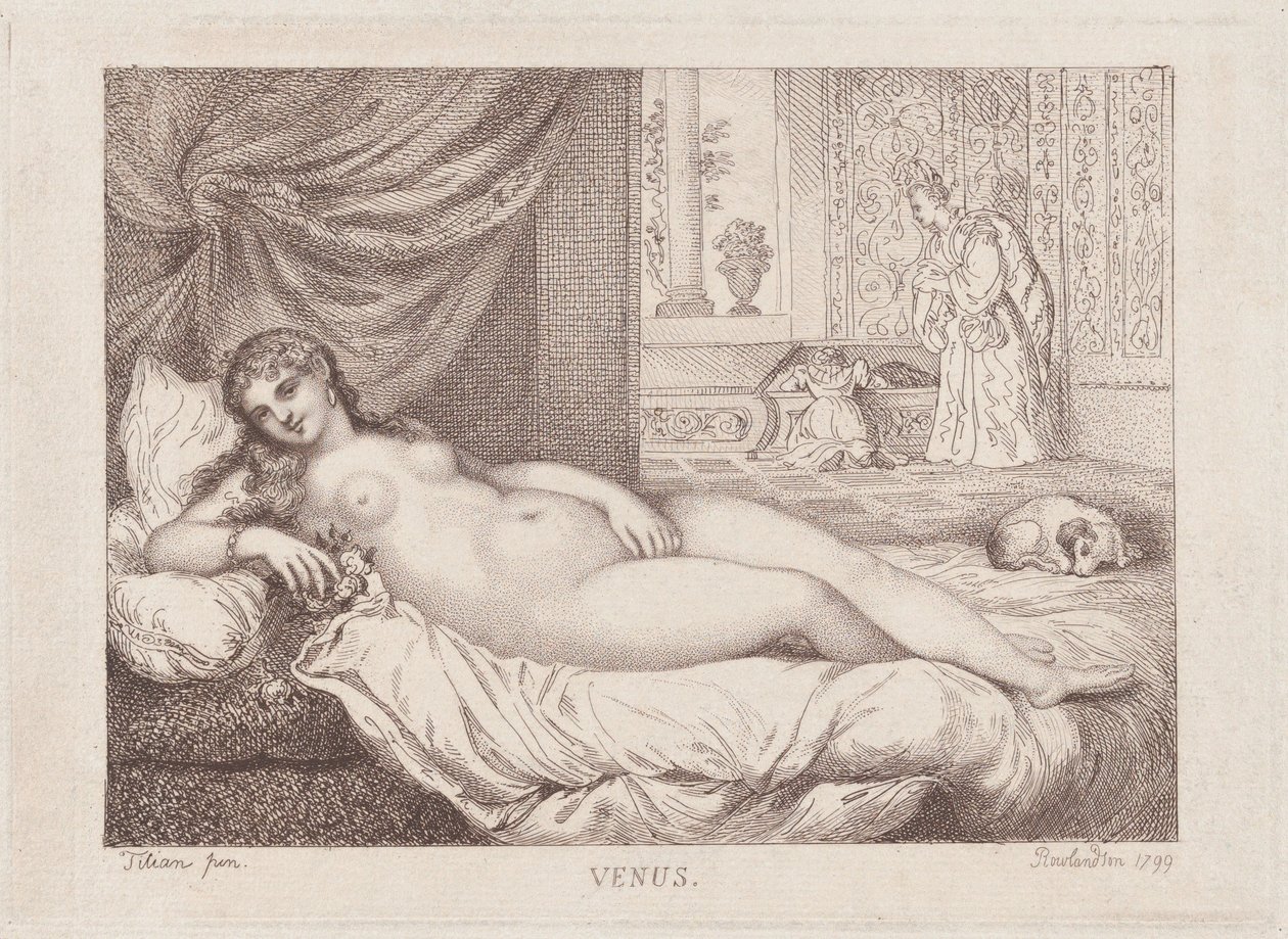 अर्बिनो का शुक्र, 1799।, 1799। द्वारा थॉमस रोलैंड्सन