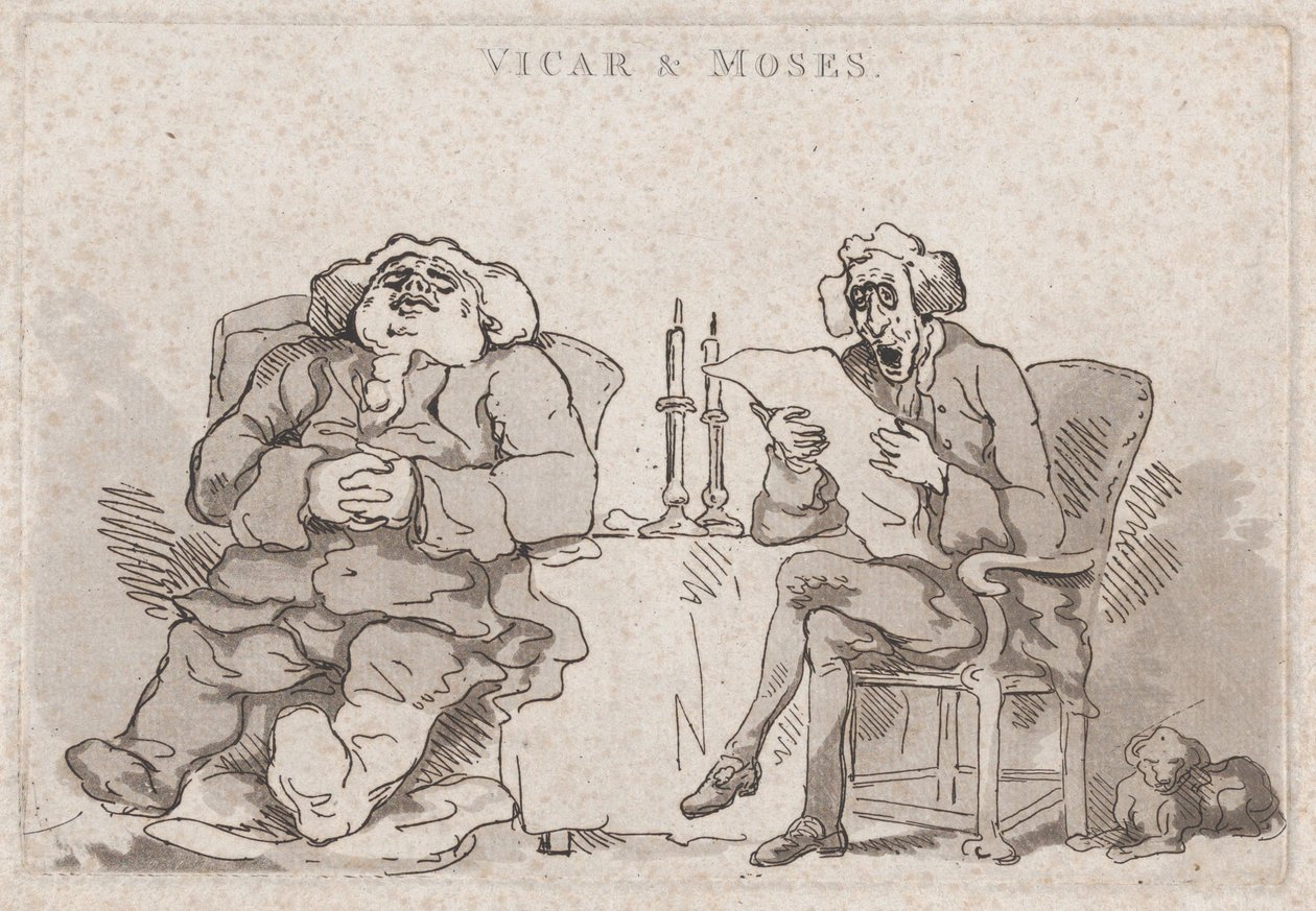 विकार और मूसा, 1786।, 1786। द्वारा थॉमस रोलैंड्सन