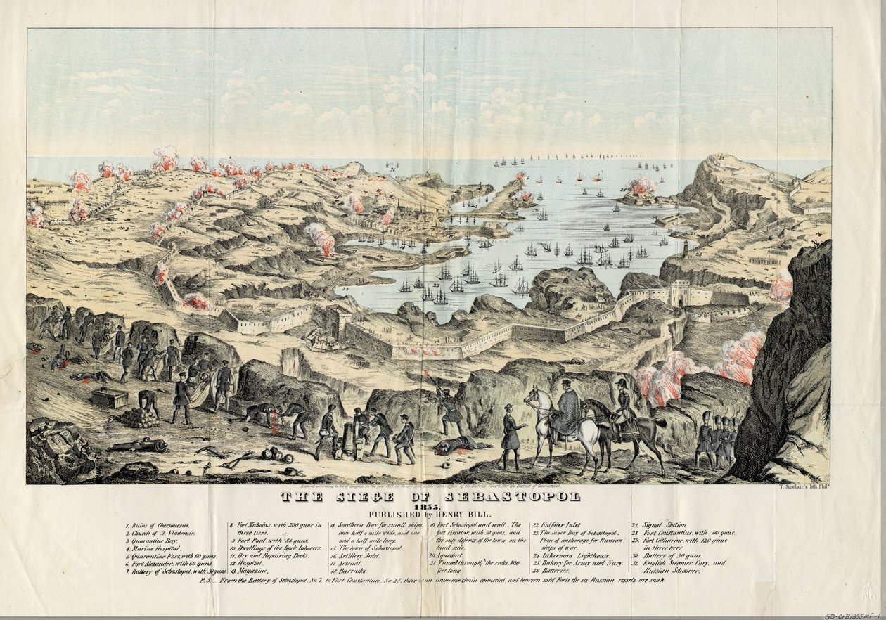 सेवस्तोपोल की घेराबंदी, 1855 द्वारा थॉमस एस। सिनक्लेयर
