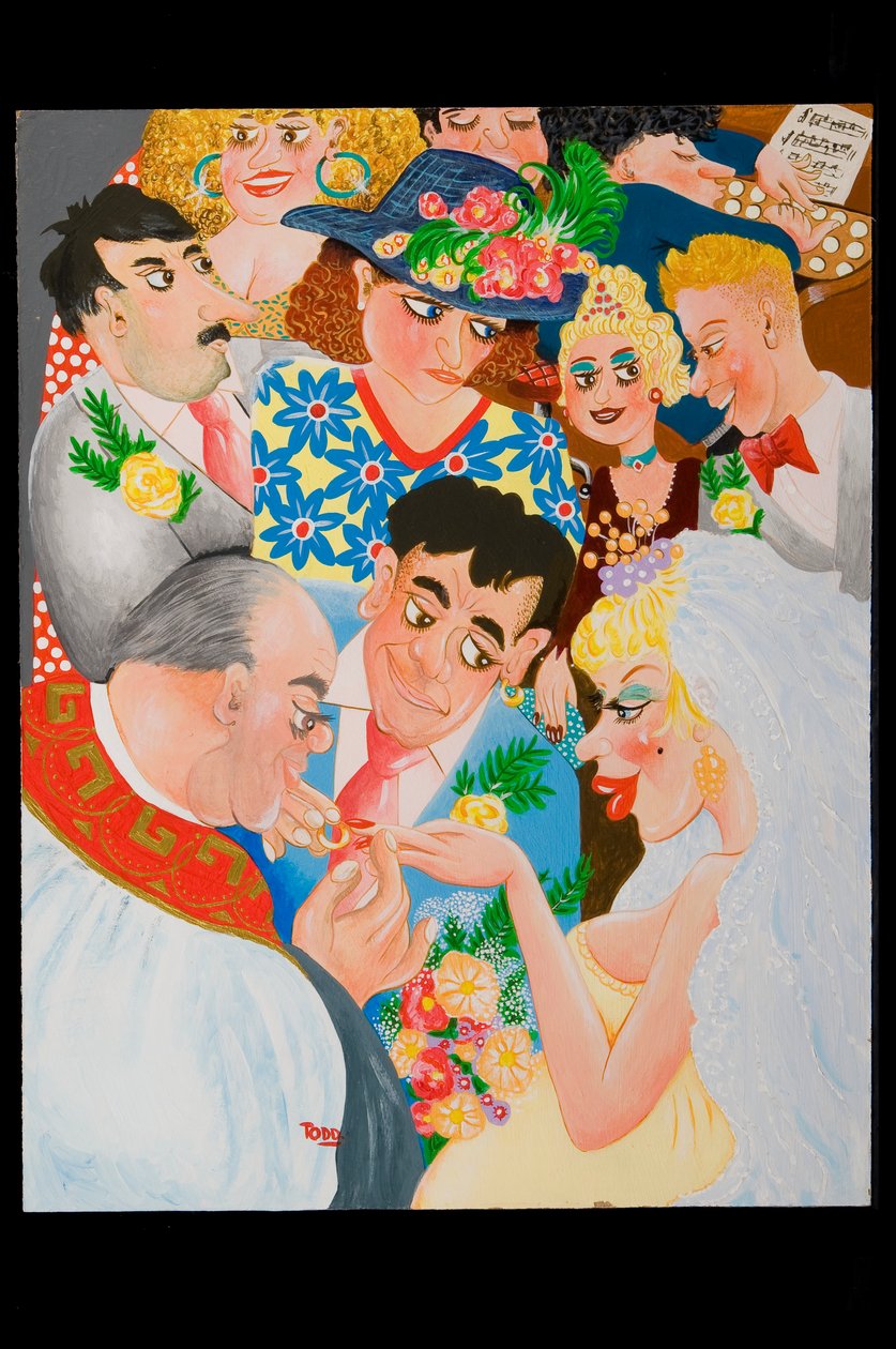 सितंबर वेडिंग, 2010 (बोर्ड पर एक्रिलिक) द्वारा टोनी टोड