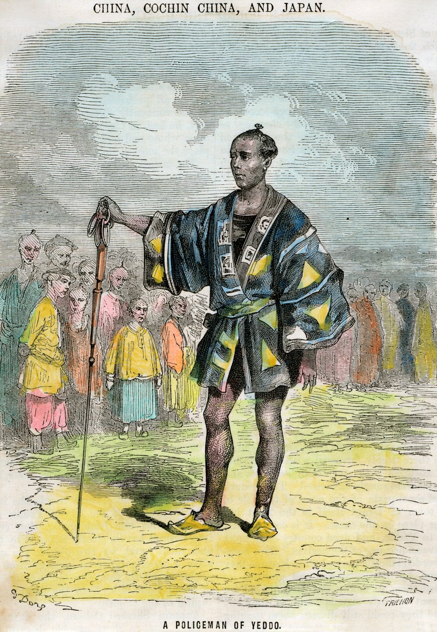 येड्डो एदो, जापान का एक पुलिसकर्मी, c1880 द्वारा Trichon