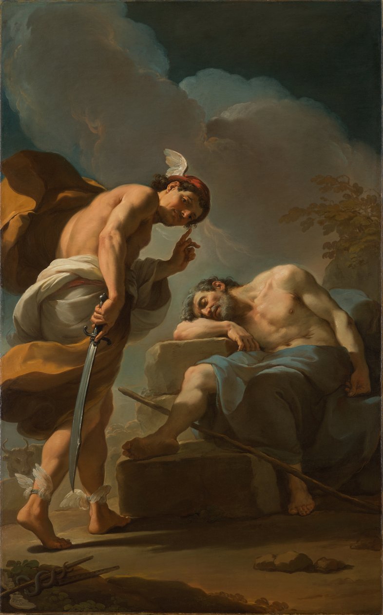 मर्क अबाउट टू बीहेड आरगस, सी .1770-1775 द्वारा उबलडो गंडोल्फी