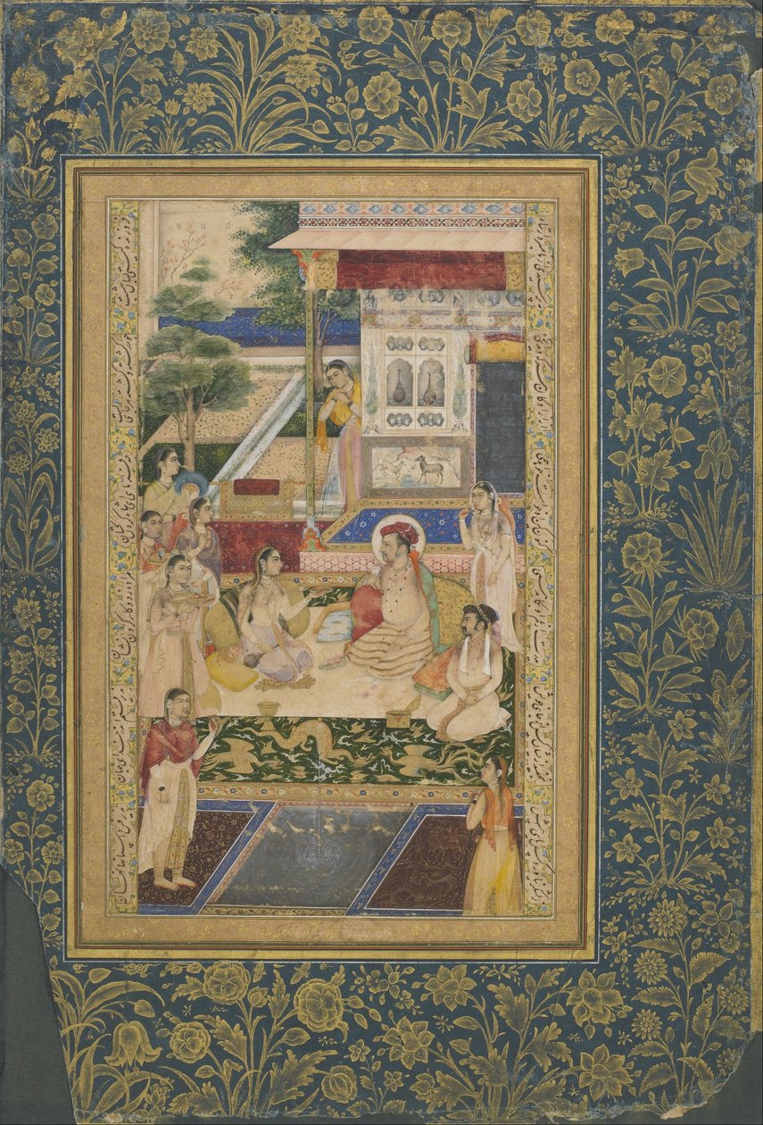 जहाँगीर और राजकुमार खुर्रम ने नूरजहाँ की दावत की द्वारा अज्ञात अज्ञात