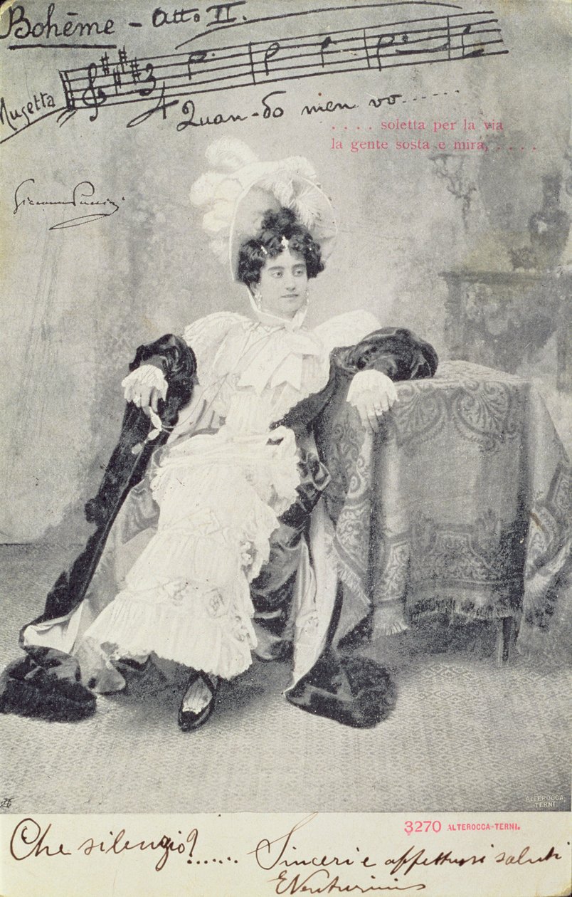 ऑक्टाका-टेर्नी द्वारा प्रकाशित जियाकोमो प्यूकिनी (1858-1924) द्वारा ओपेरा &39;ला बोहेम&39; के अधिनियम II से दृश्य द्वारा अज्ञात अज्ञात