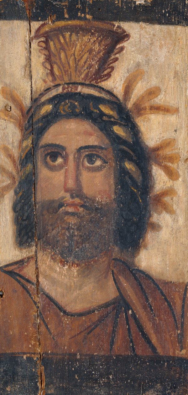 Serapis की चित्रित छवि के साथ Triptych पैनल द्वारा अज्ञात अज्ञात