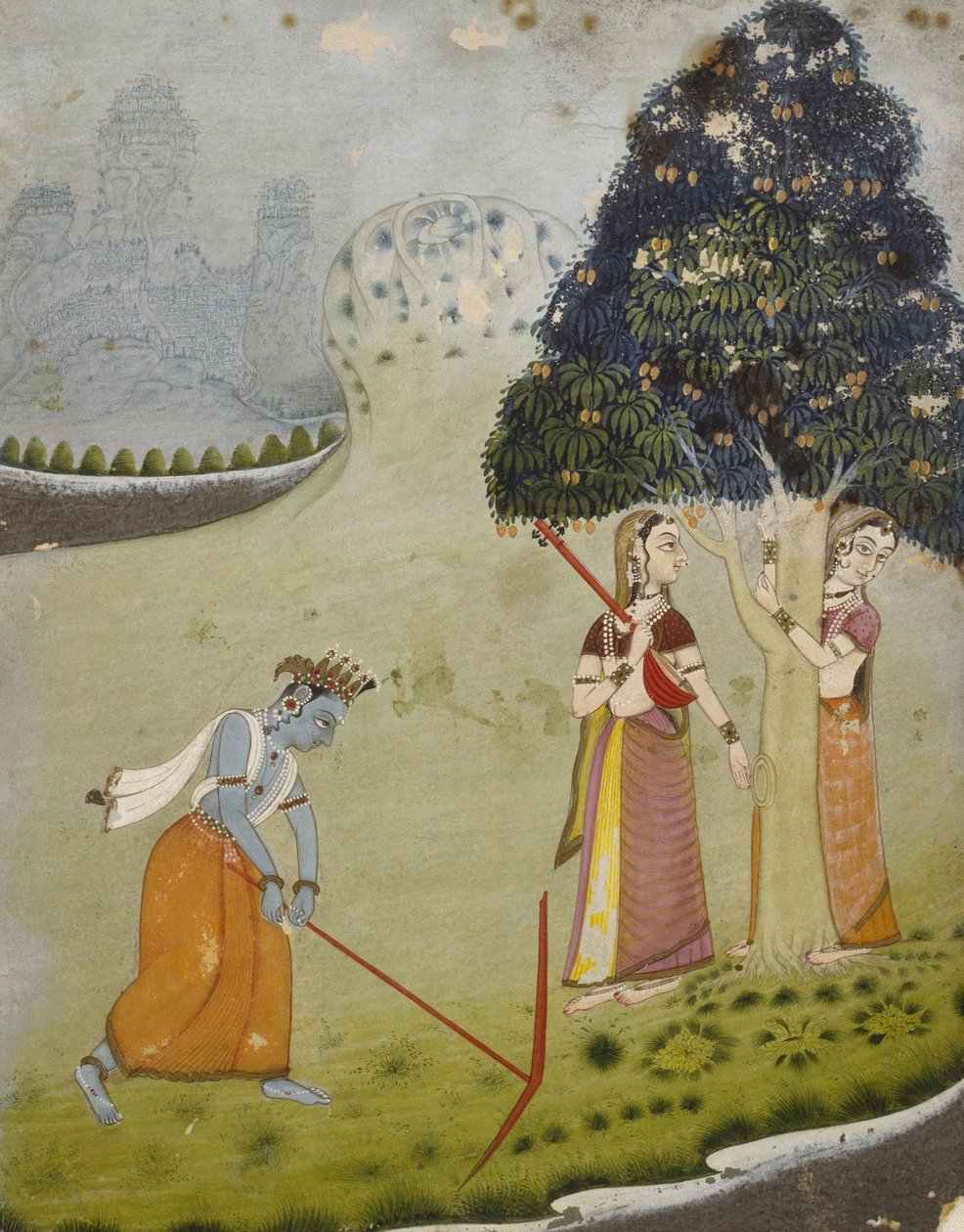 अनजान भारतीय - कृष्ण के लिए बलराम ड्रॉइंग वॉटर द्वारा अज्ञात अज्ञात