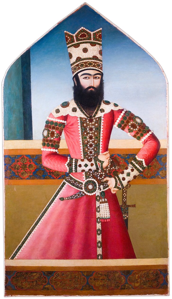 अज्ञात, ईरान, 19 वीं सदी की शुरुआत में - हसन अली मिर्ज़ा शुजा अल-सल्टाना का चित्र द्वारा अज्ञात अज्ञात