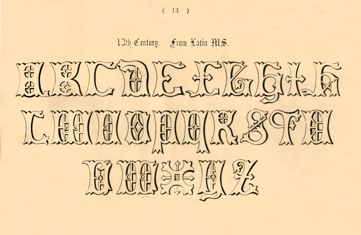 13 वीं सदी। लैटिन एमएस से; 1862 द्वारा अज्ञात