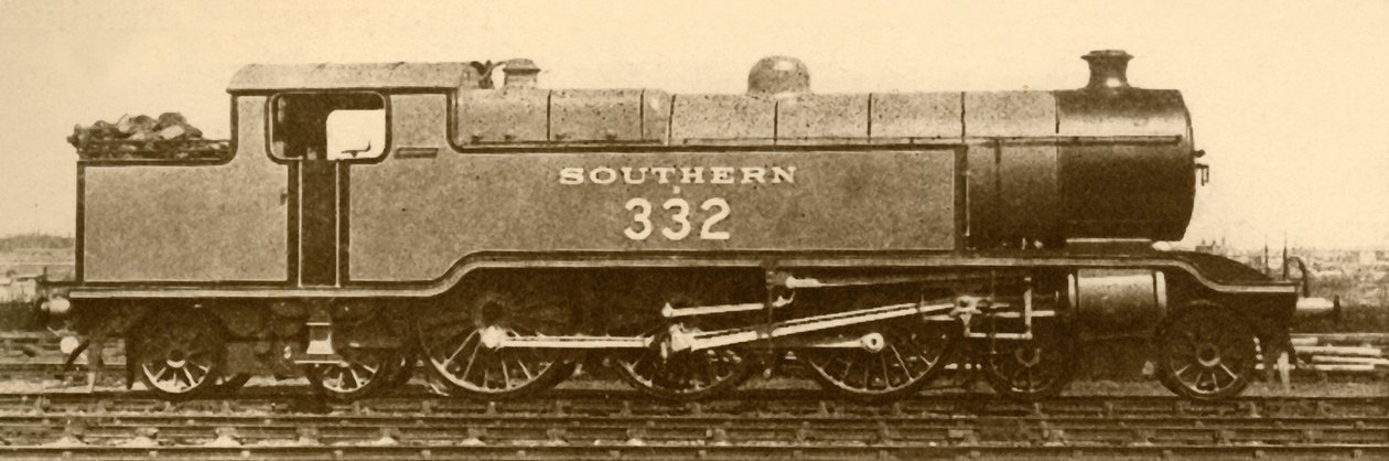 4-6-4 बाल्टिक टैंक इंजन, दक्षिणी रेलवे, 1930। द्वारा अज्ञात