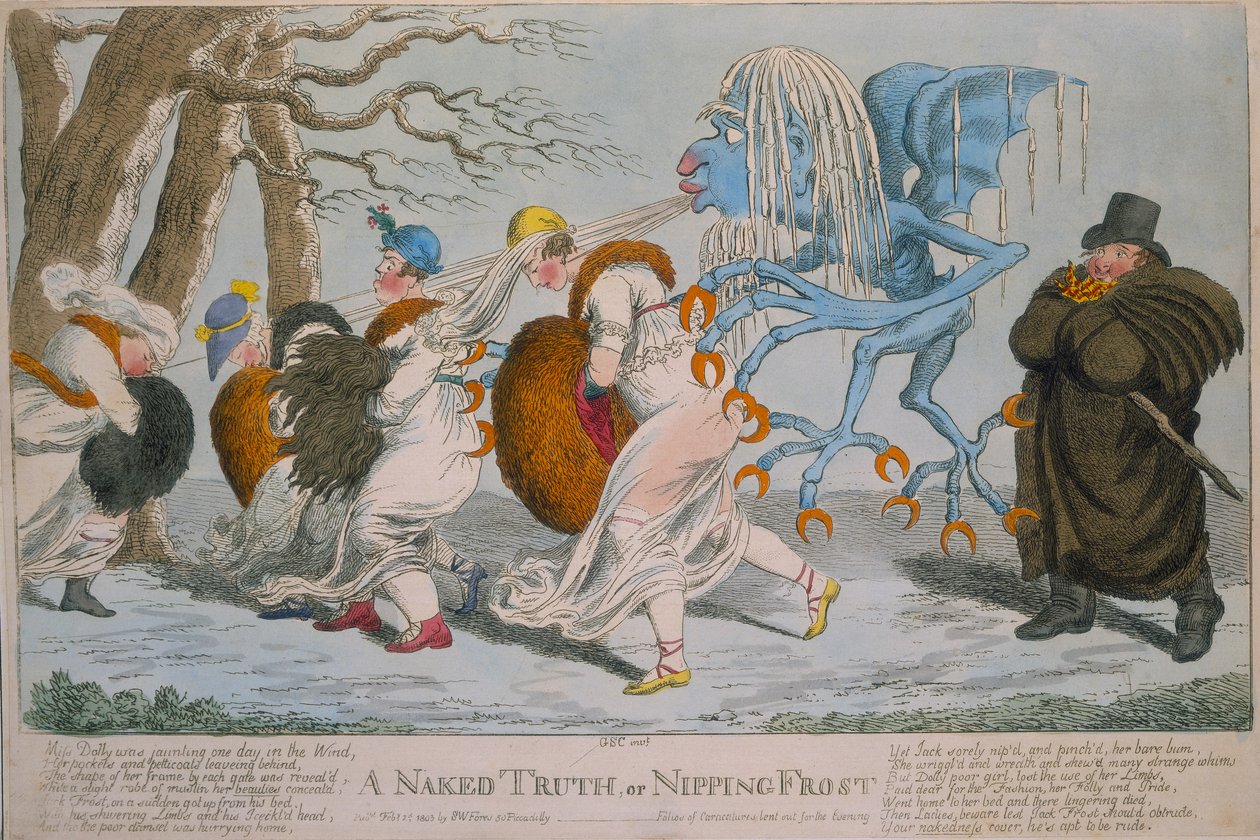 'ए नेकेड ट्रुथ, या निपिंग फ्रॉस्ट', 1803 द्वारा अज्ञात