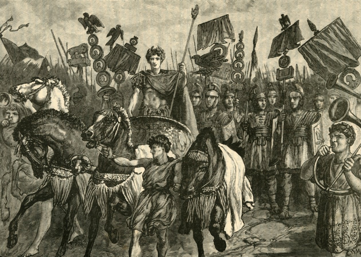 एक रोमन ट्रायम्फ, 1890। द्वारा अज्ञात
