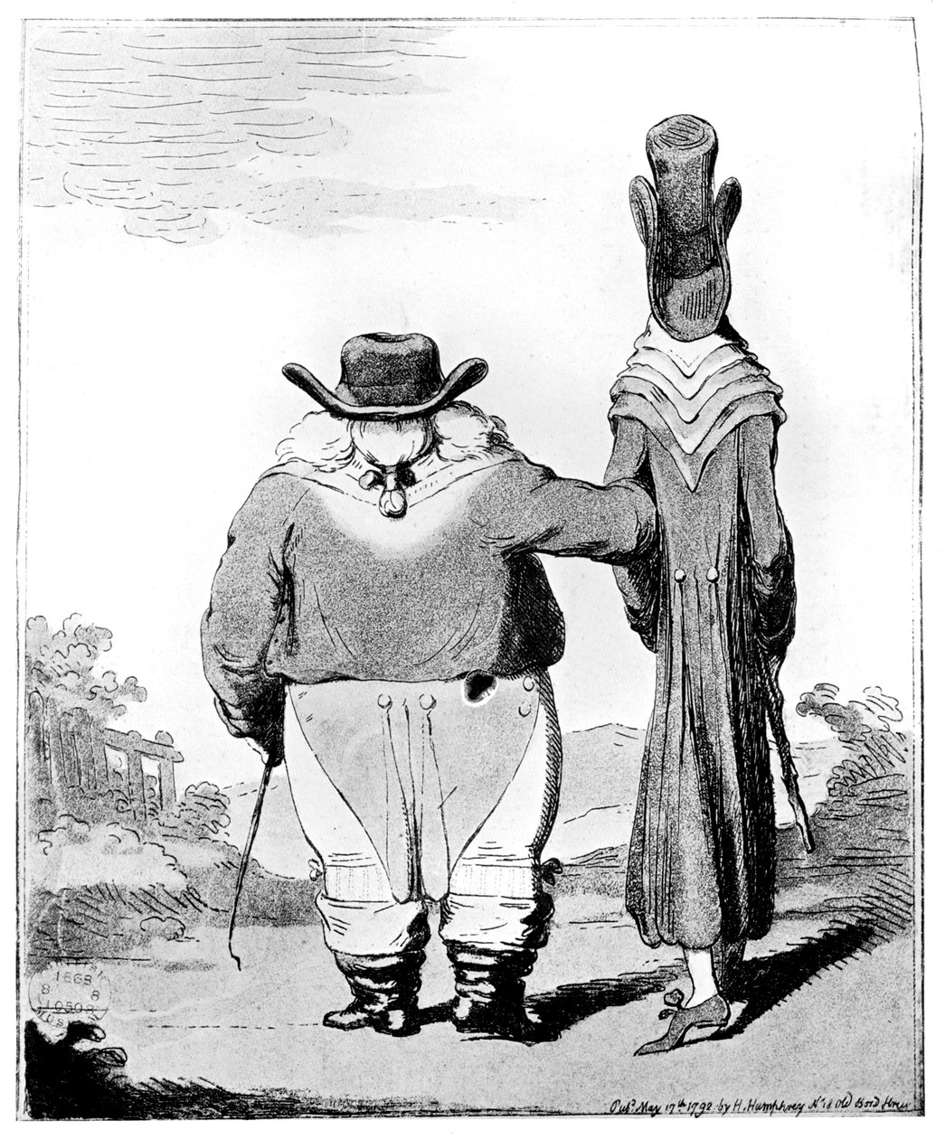 एक स्पेंसर और एक थ्रेडपेपर, 1792 द्वारा अज्ञात