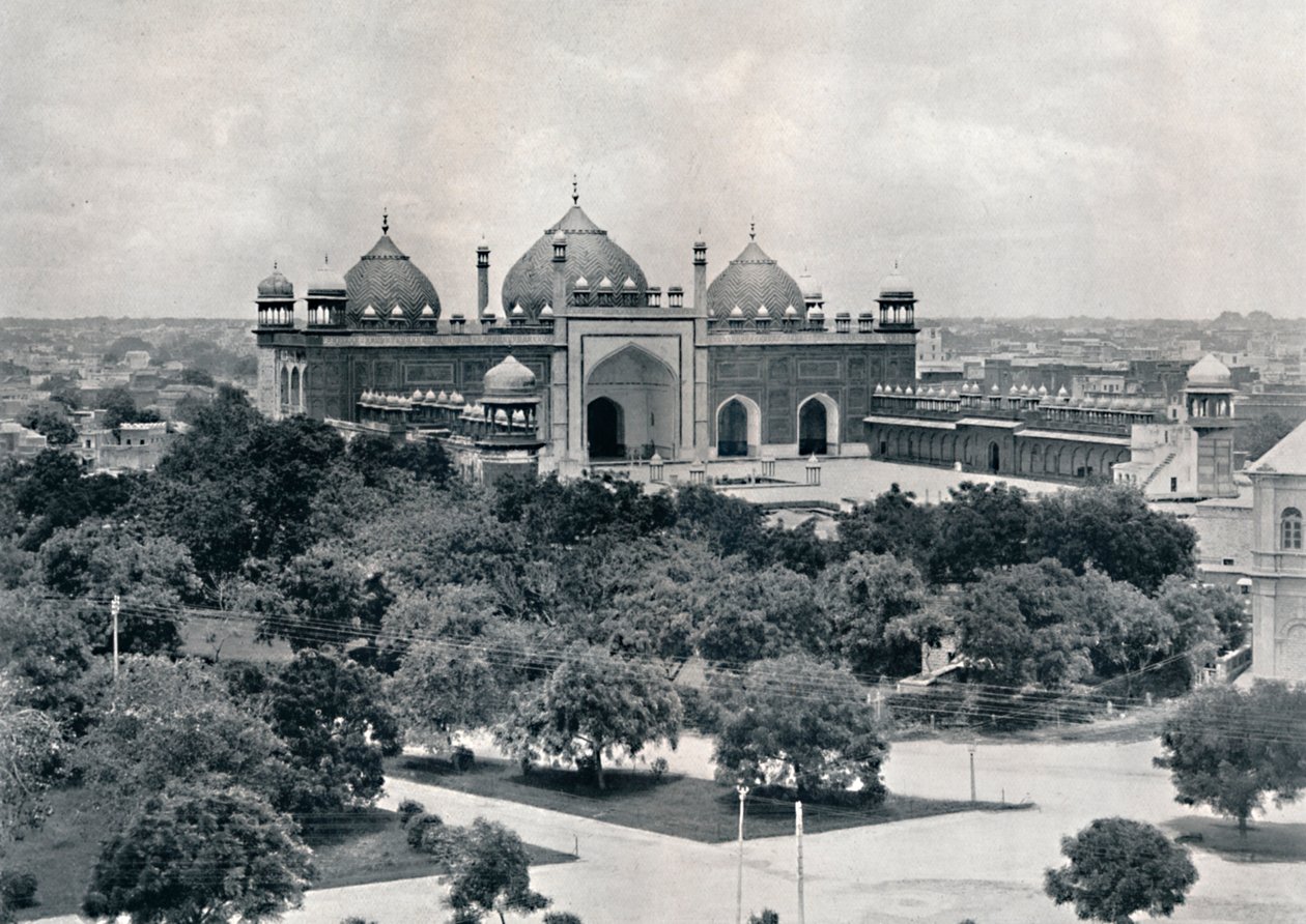 आगरा। जुम्मा मस्जिद, c1910। द्वारा अज्ञात