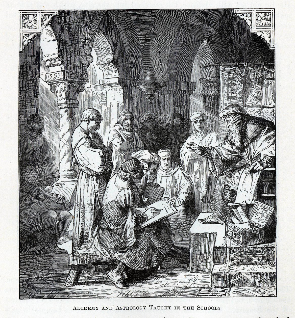 कीमिया और ज्योतिष विद्यालयों में पढ़ाया जाता है, 1882 द्वारा अज्ञात