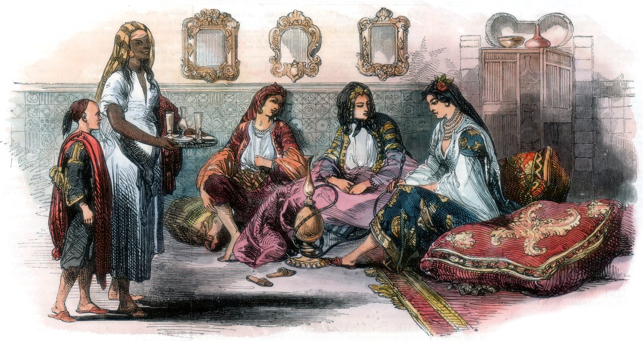 अल्जीरियाई महिलाएं, 1857 द्वारा अज्ञात