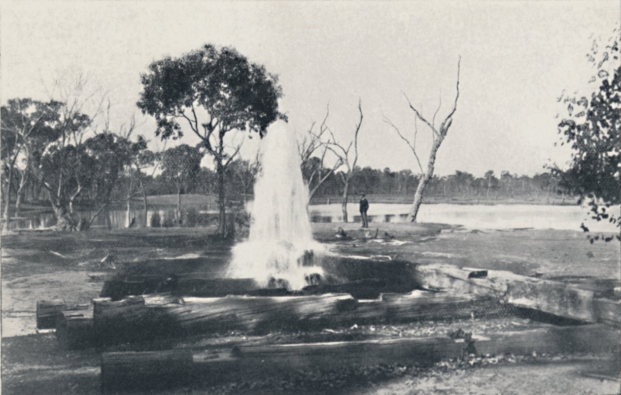 एक आर्टेसियन वेल, 1923। द्वारा अज्ञात