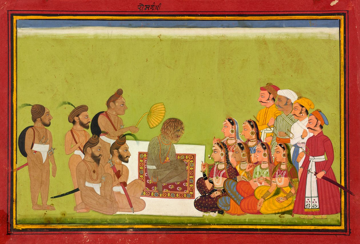 रोम ऋषि के साथ एक दर्शक, सीए। 1700-1725. द्वारा अज्ञात