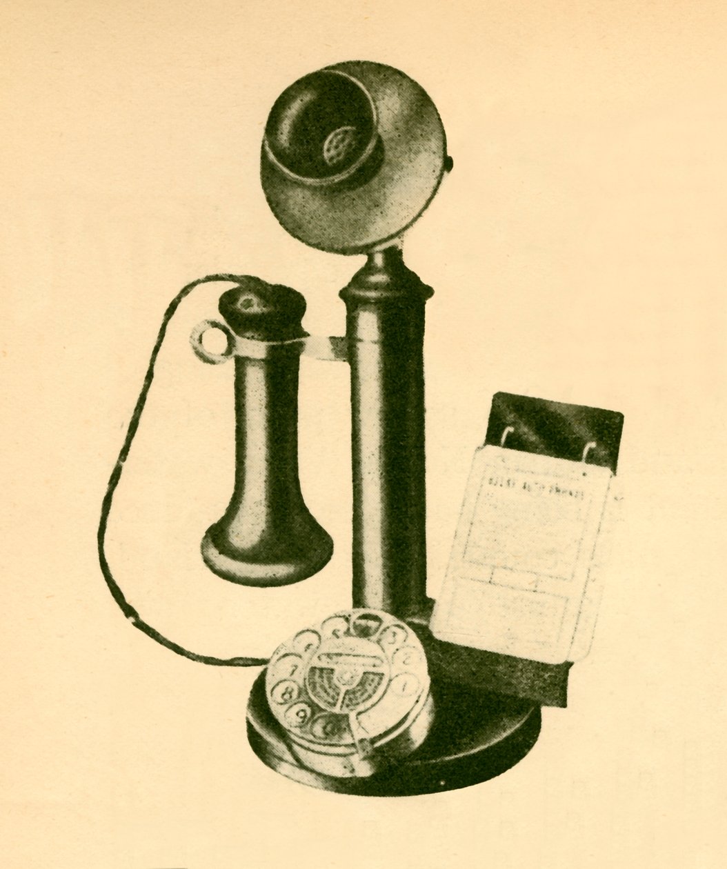 एक स्वचालित टेलीफोन रिसीवर, c1930। द्वारा अज्ञात