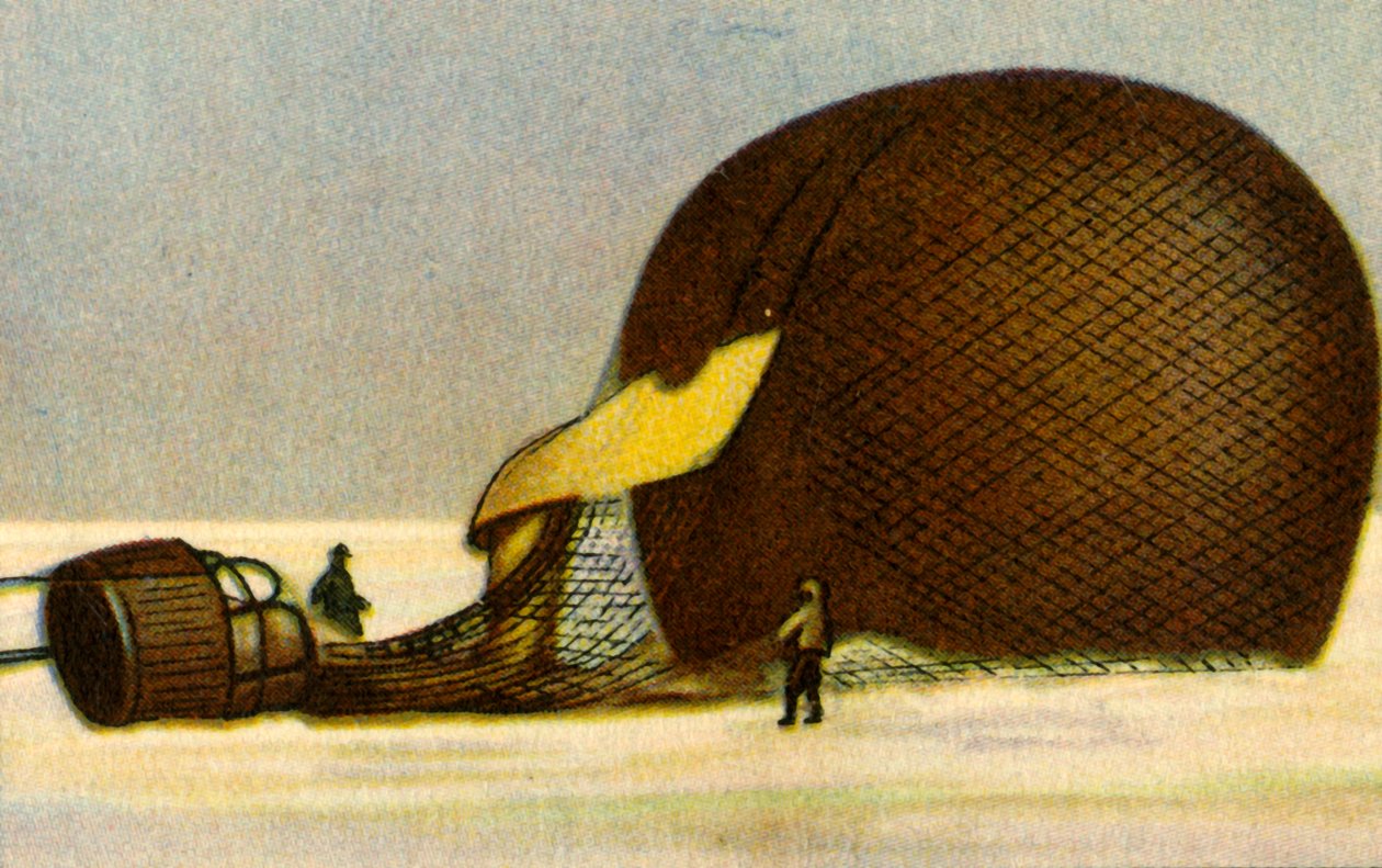 1897, 1932 में दुर्घटना के बाद एंड्रिस आर्कटिक गुब्बारा। द्वारा अज्ञात