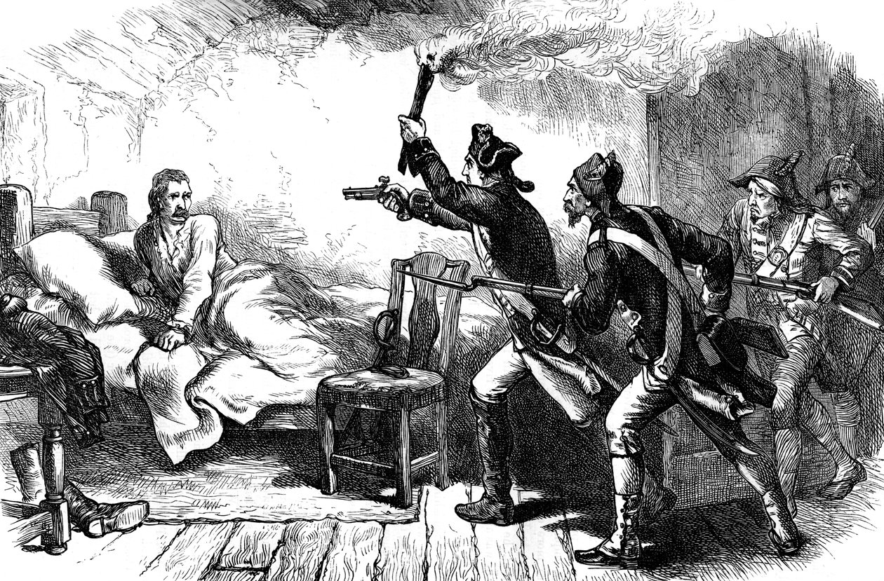 जनरल रिचर्ड प्रेस्कॉट का गिरफ्तारी, 1777 c1880 द्वारा अज्ञात