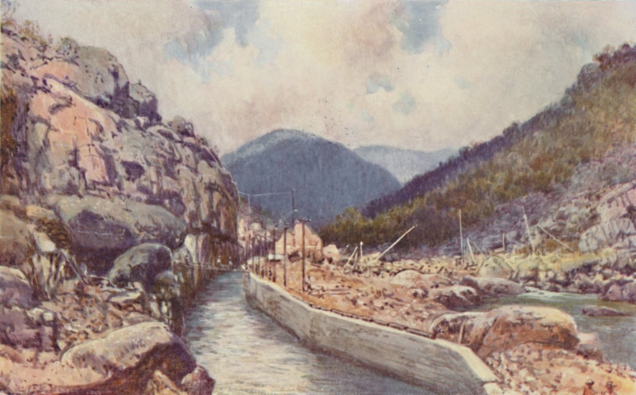 ऑस्ट्रेलियाई सिंचाई कार्य, 1923। द्वारा अज्ञात