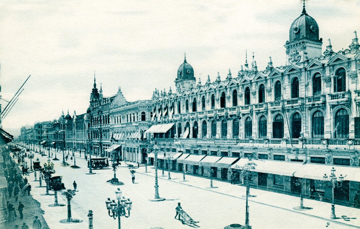 एवेनिडा सेंट्रल, रियो डी जनेरियो, ब्राजील, c1900s द्वारा अज्ञात
