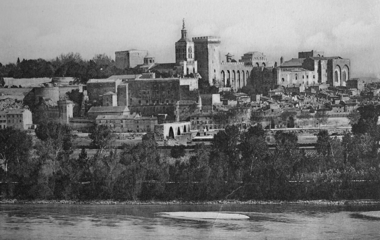 एविग्नन - देखें विलेन्यूवे से लिया गया, c1925 द्वारा अज्ञात