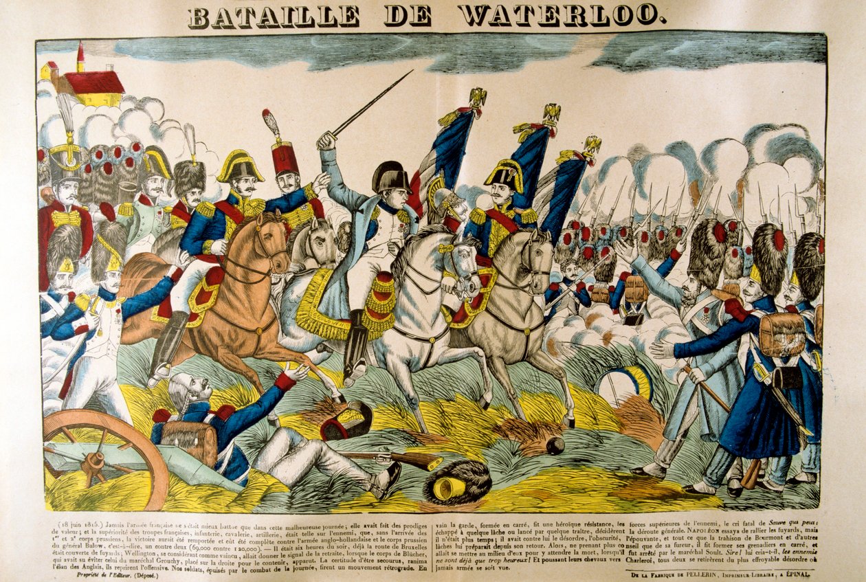 वाटरलू की लड़ाई, 18 जून 1815, 19 वीं शताब्दी द्वारा अज्ञात