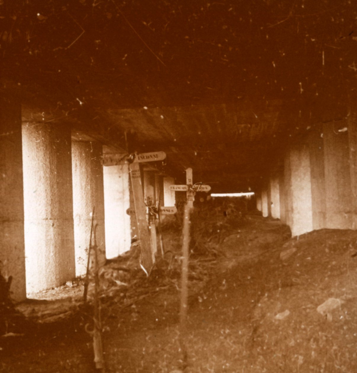 बेओनेट ट्रेंच, वर्दुन, उत्तरी फ्रांस, c1916-c1918। द्वारा अज्ञात