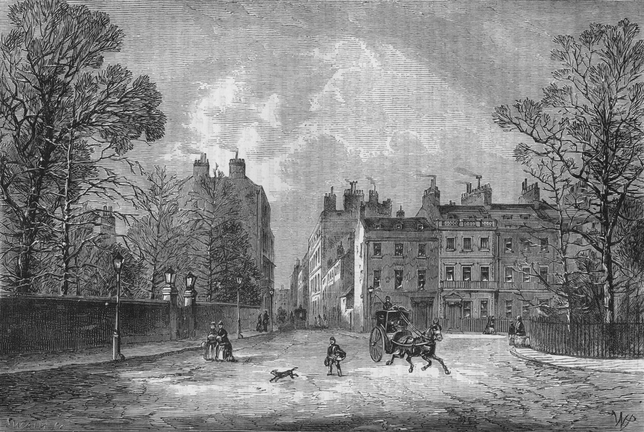 बर्कले स्क्वायर, वेस्टमिंस्टर, लंदन, c1850 1878 द्वारा अज्ञात