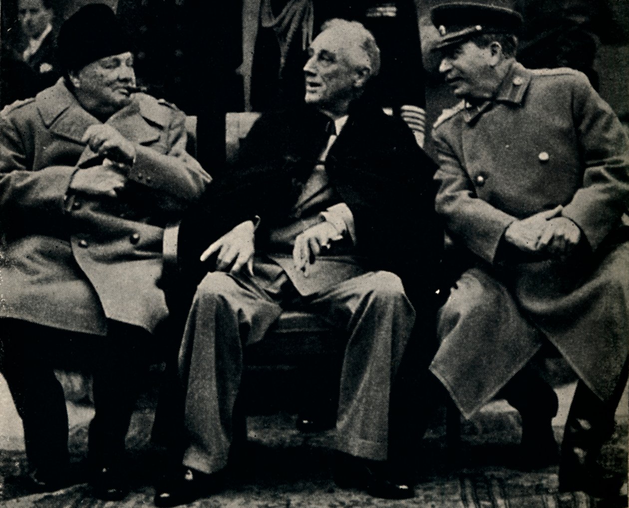 क्रीमिया में बड़ा तीन सम्मेलन, फरवरी 1945। द्वारा अज्ञात