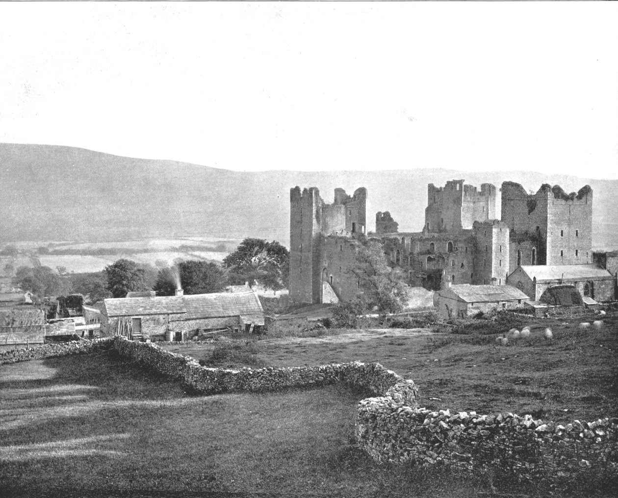 बोल्टन कैसल, वेन्सलीडेल, उत्तरी यॉर्कशायर, 1894। द्वारा अज्ञात