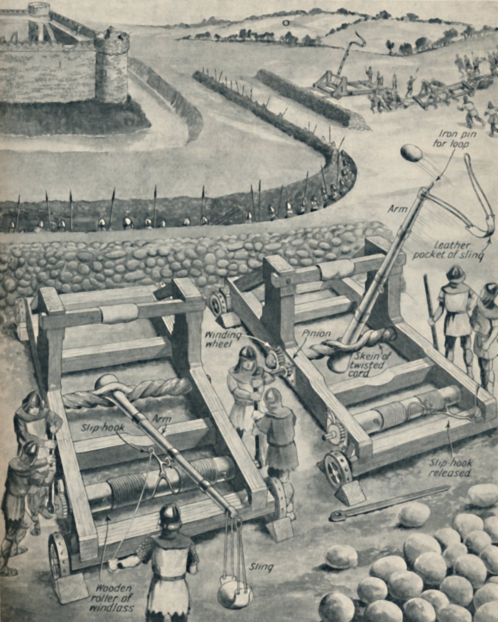 सैक्सन टाइम्स के एक किले में बमबारी, c1934 द्वारा अज्ञात