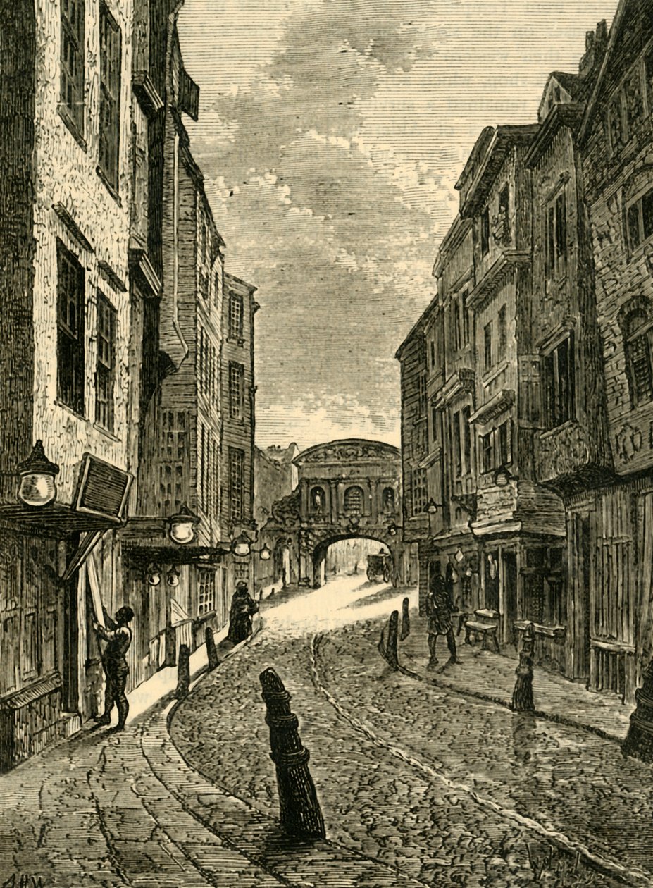 1800, 1881 में कसाई रो। द्वारा अज्ञात