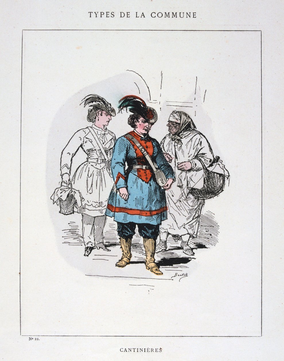 कैंटिनियर्स, पेरिस कम्यून, 1871। द्वारा अज्ञात