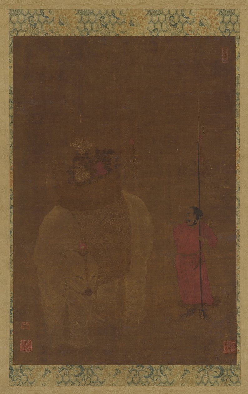 सुसज्जित हाथी और परिचारक, मिंग राजवंश, 16वीं-17वीं शताब्दी। द्वारा अज्ञात