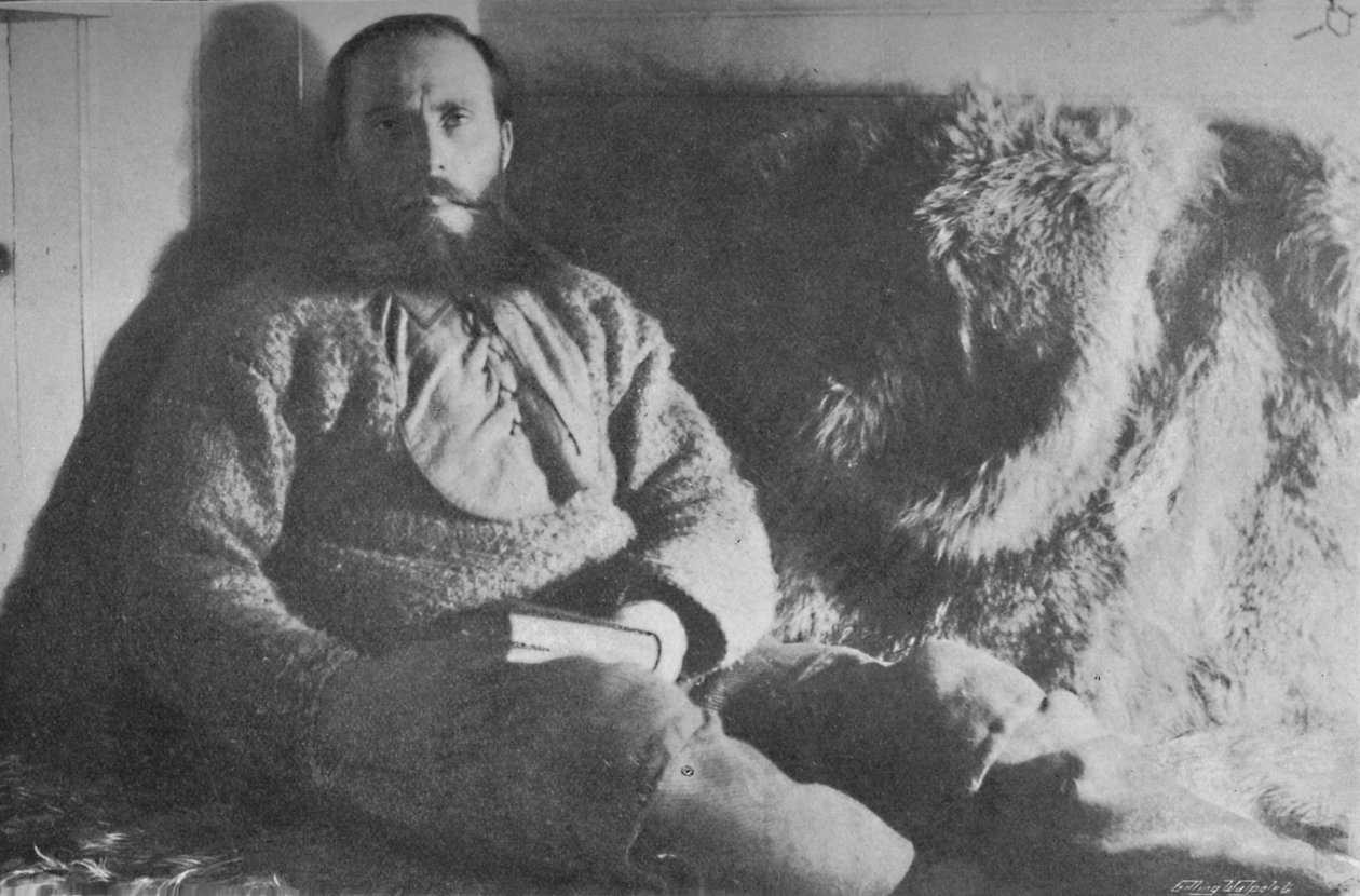 कैप्टन स्वेड्रुप अपने केबिन में, 1895, 1897 में द्वारा अज्ञात