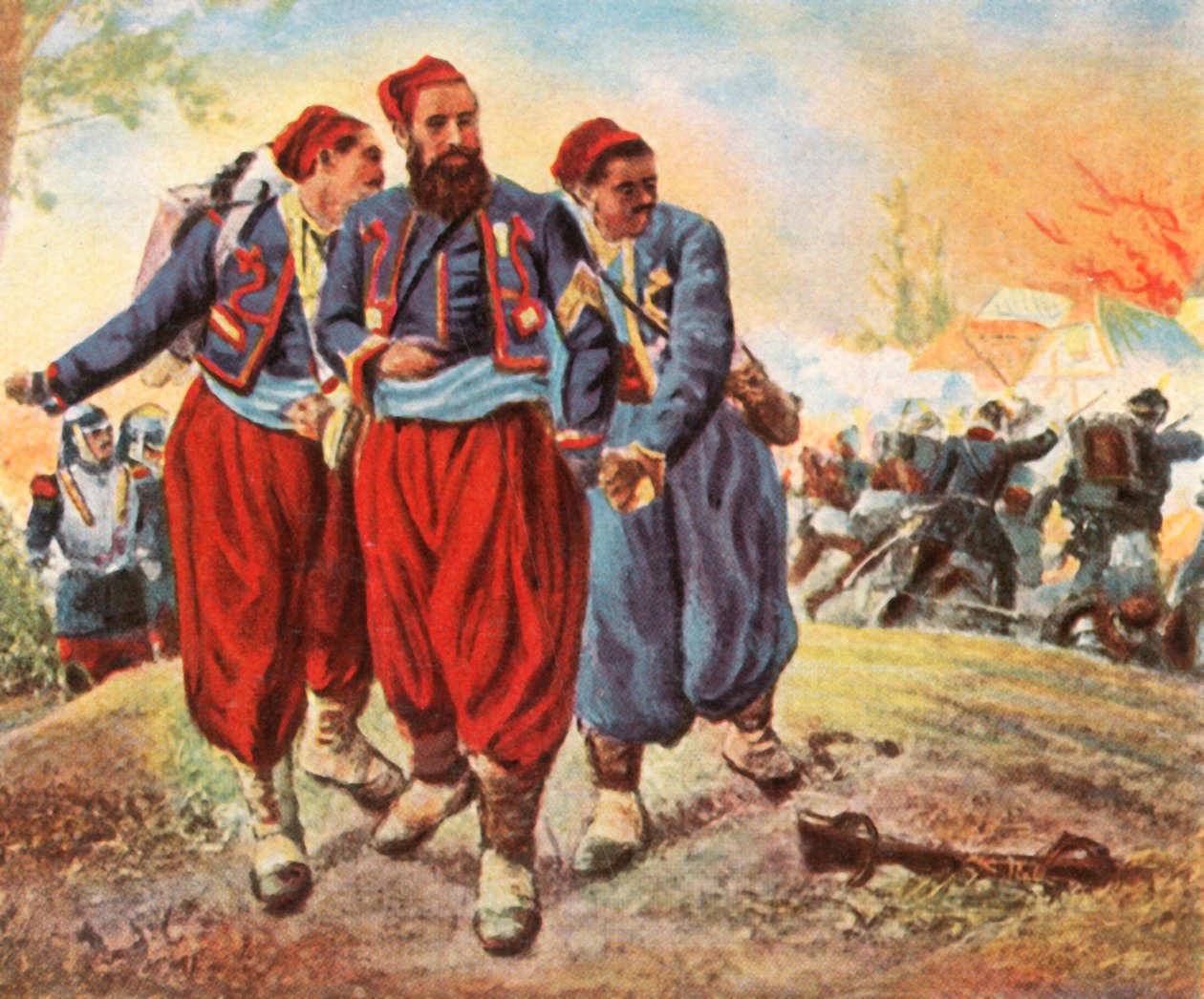 6 अगस्त 1870, 1936 को वॉर्थ में बंदी तुर्क। द्वारा अज्ञात