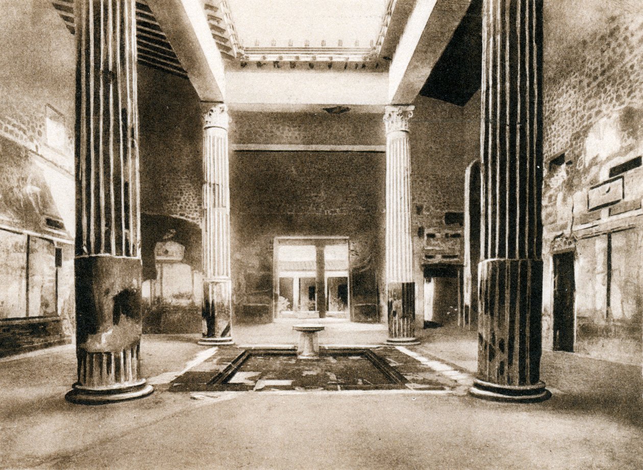 सिल्वर वेडिंग हाउस, पोम्पेई, इटली, c1900s द्वारा अज्ञात