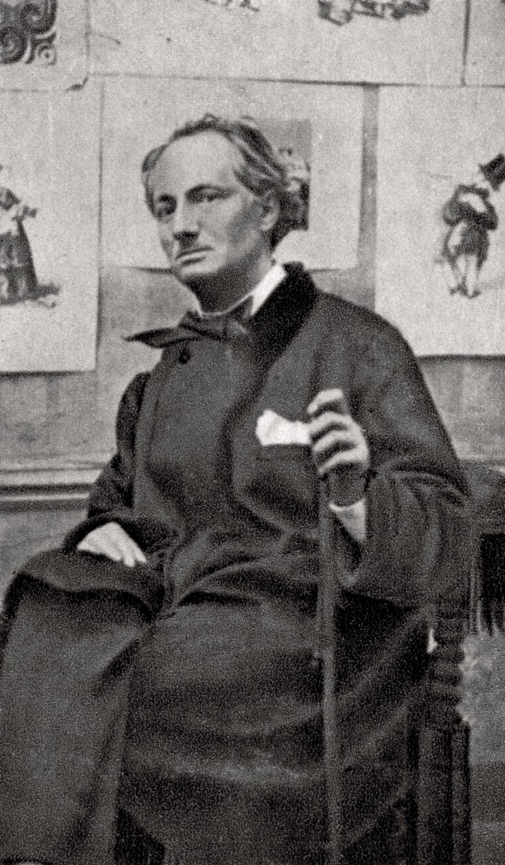 चार्ल्स बौडेलेर, फ्रांसीसी कवि और कला समीक्षक, 1857 द्वारा अज्ञात