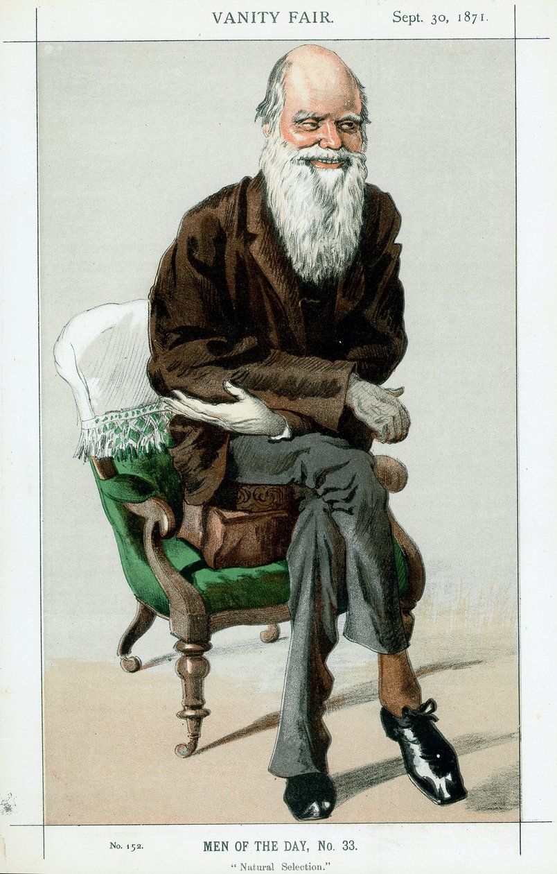 चार्ल्स डार्विन, अंग्रेजी प्रकृतिवादी, 1871 द्वारा अज्ञात