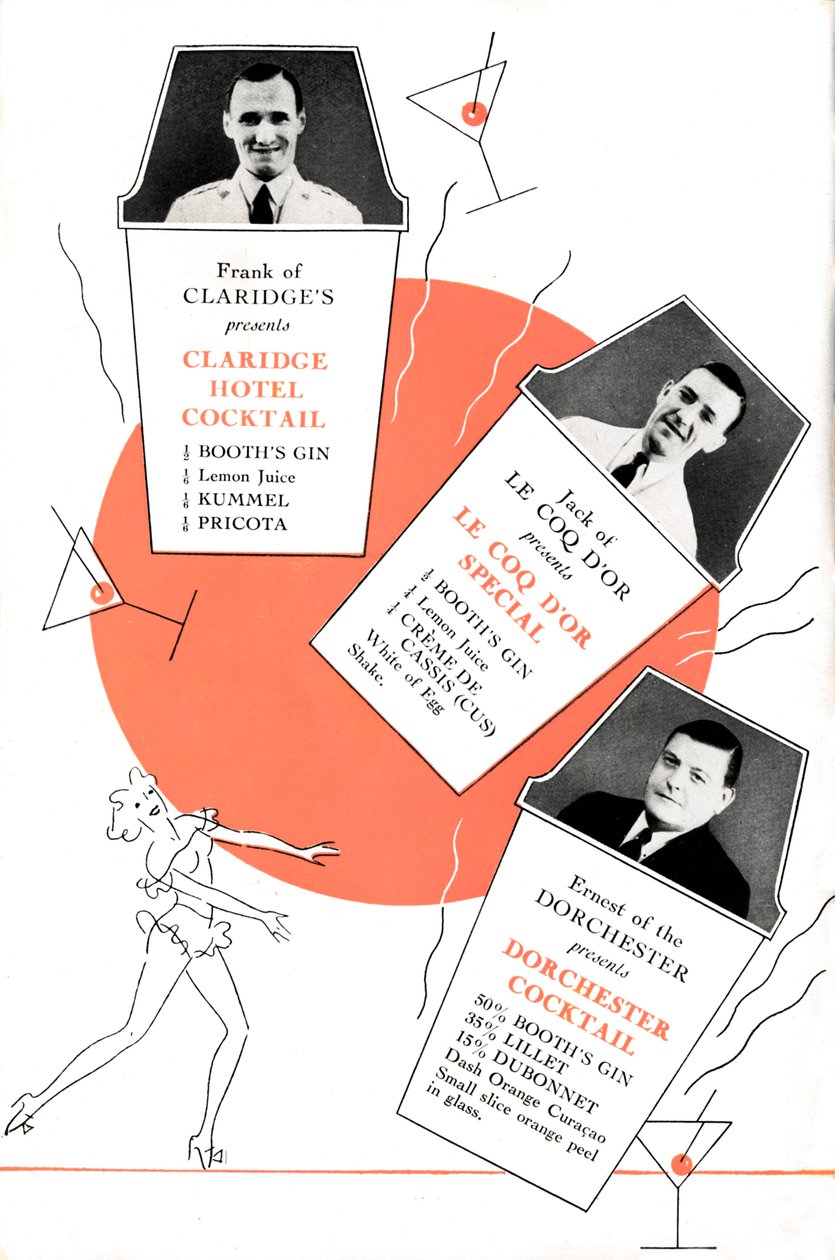 कॉकटेल व्यंजनों, c1935 1935। द्वारा अज्ञात