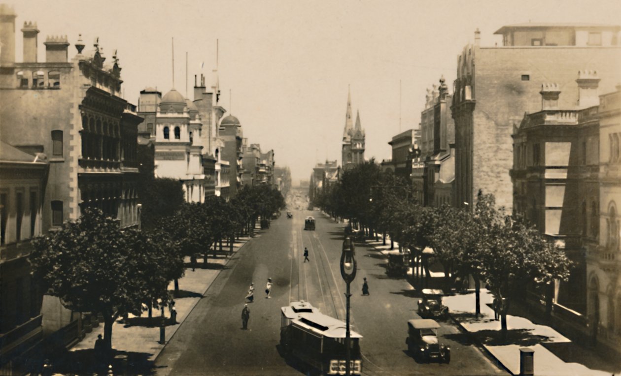 कोलिन्स स्ट्रीट, मेलबर्न, ऑस्ट्रेलिया, c1920s। द्वारा अज्ञात