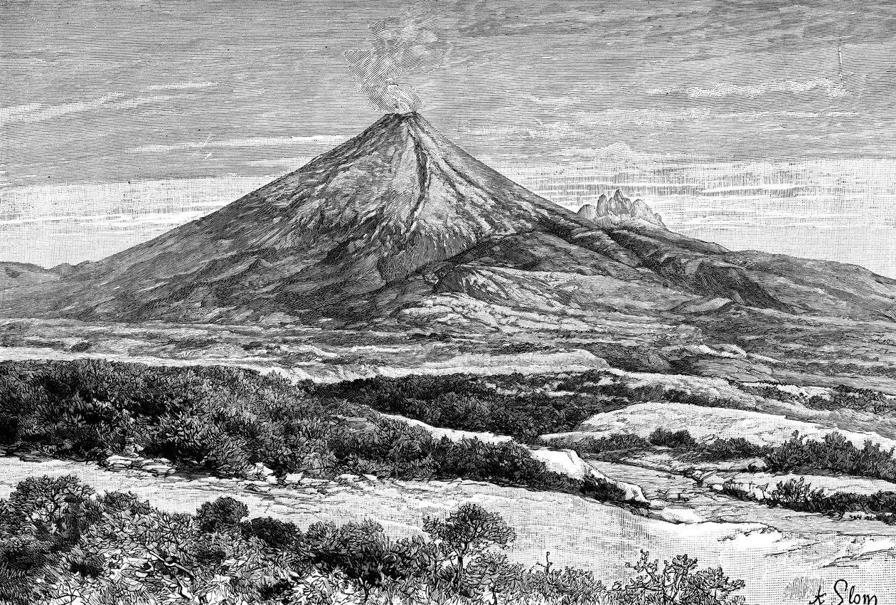 कोटोपेक्सी ज्वालामुखी, इक्वाडोर, 1895 द्वारा अज्ञात