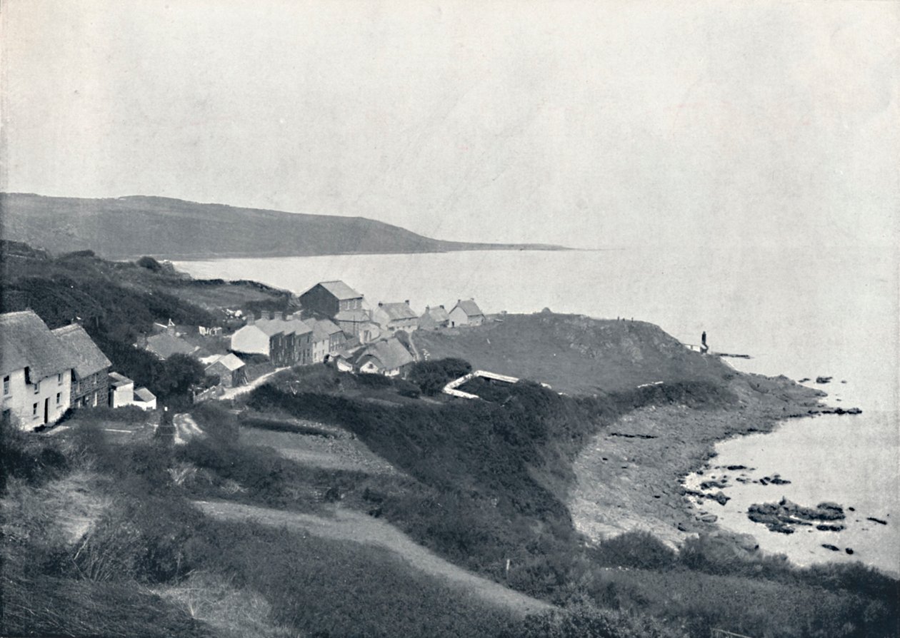 कवरैक - द कोव एंड विलेज, 1895 द्वारा अज्ञात