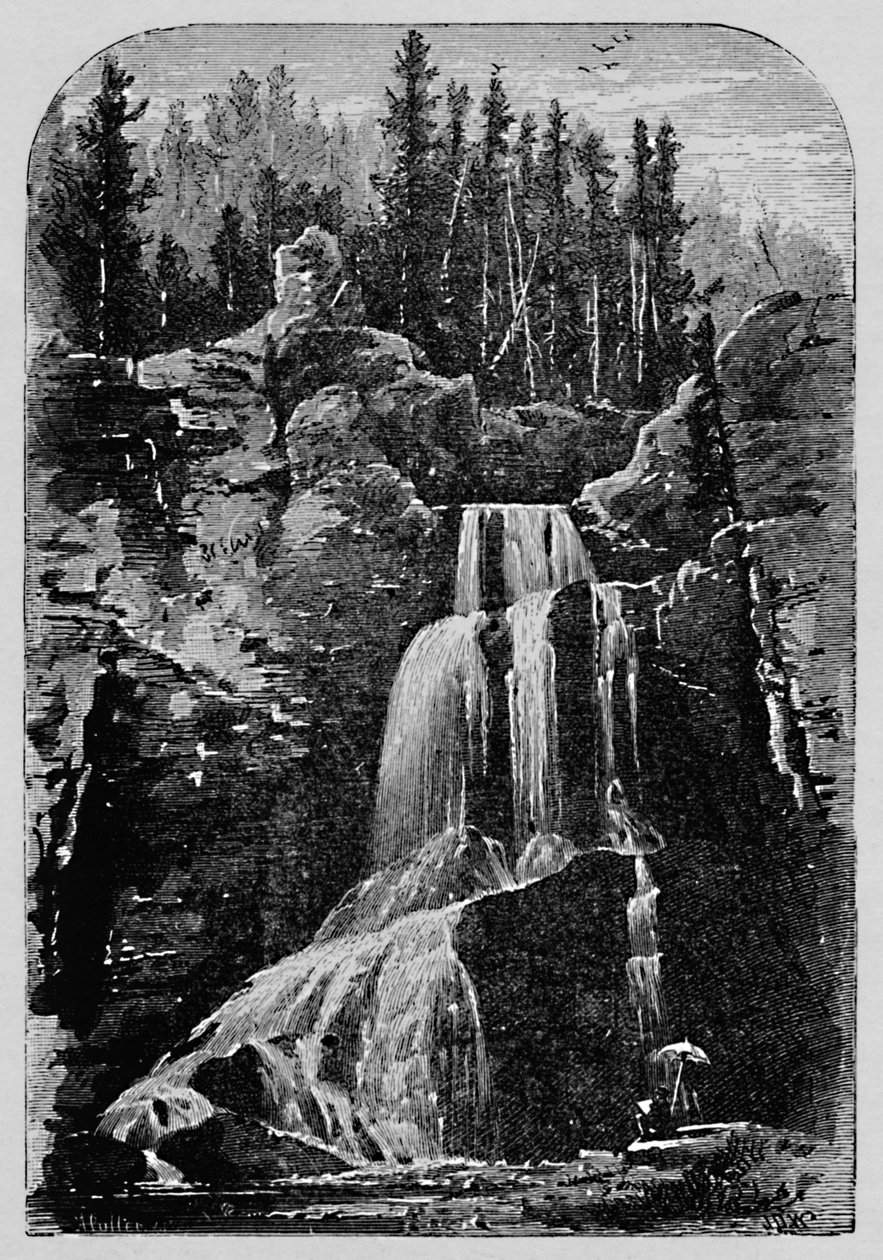 क्रिस्टल फॉल्स, 1883 द्वारा अज्ञात